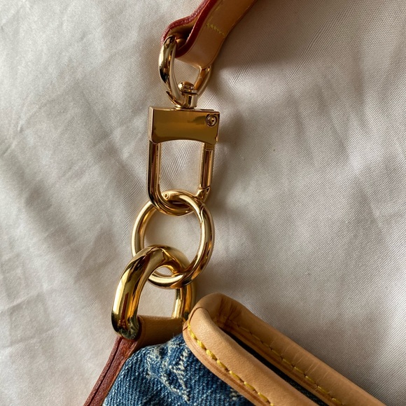 🎈SOLD❤️💎Louis Vuitton Cabby Denim MM Beautiful - Picture 11 of 16